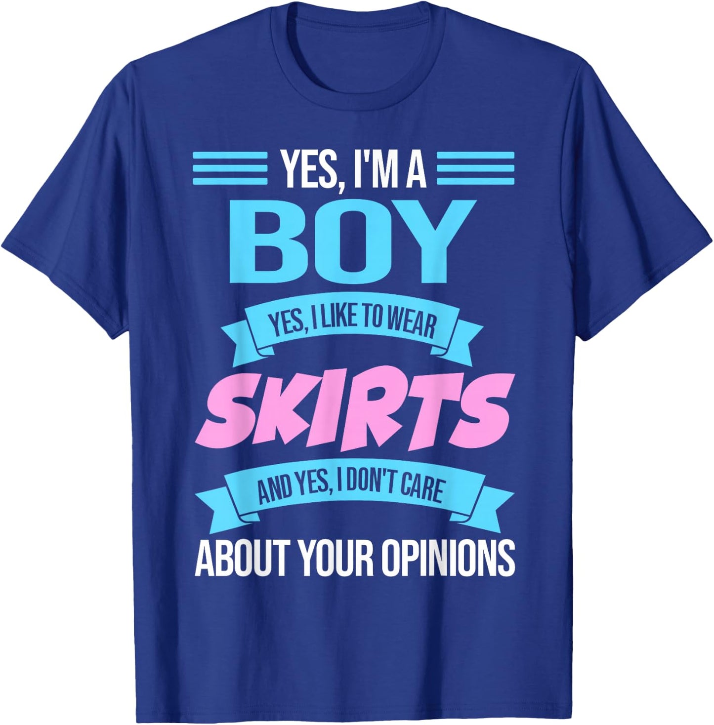 Ja, I'm a Boy yes, I Like to wear Skirts Anime Femboy T-Shirt - T-Shirt | Royal