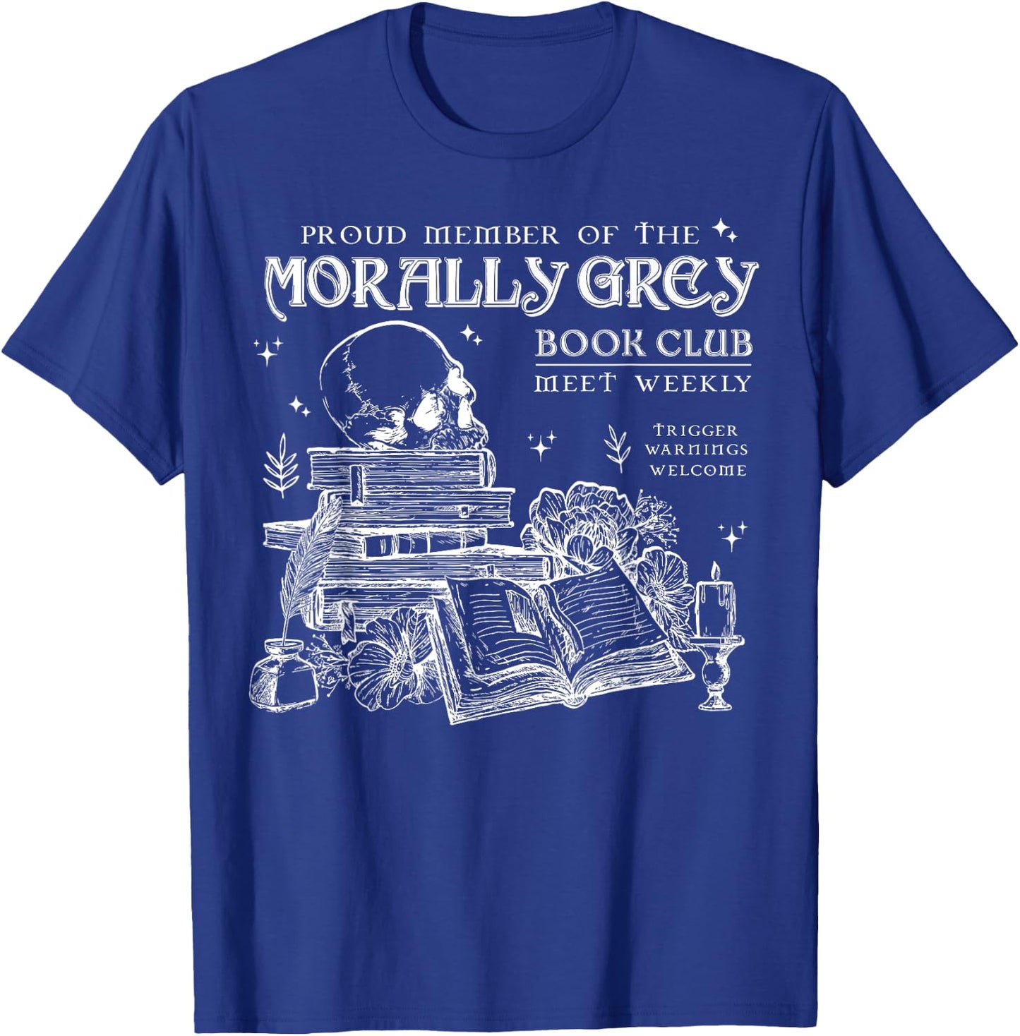 Morally Grey Book Club T-Shirt - T-Shirt | Royal