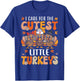 I Care For The Cutest Little Turkeys Thanksgiving Fall Nurse T-Shirt - T-Shirt | Royal