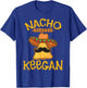 Nacho Average Keegan Personalized Name Funny Taco T-Shirt - T-Shirt | Royal