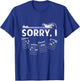 Sorry I-DGAF Lustige versteckte Nachricht Gitarren-Akkorde für Liebhaber T-Shirt - T-Shirt | Royal