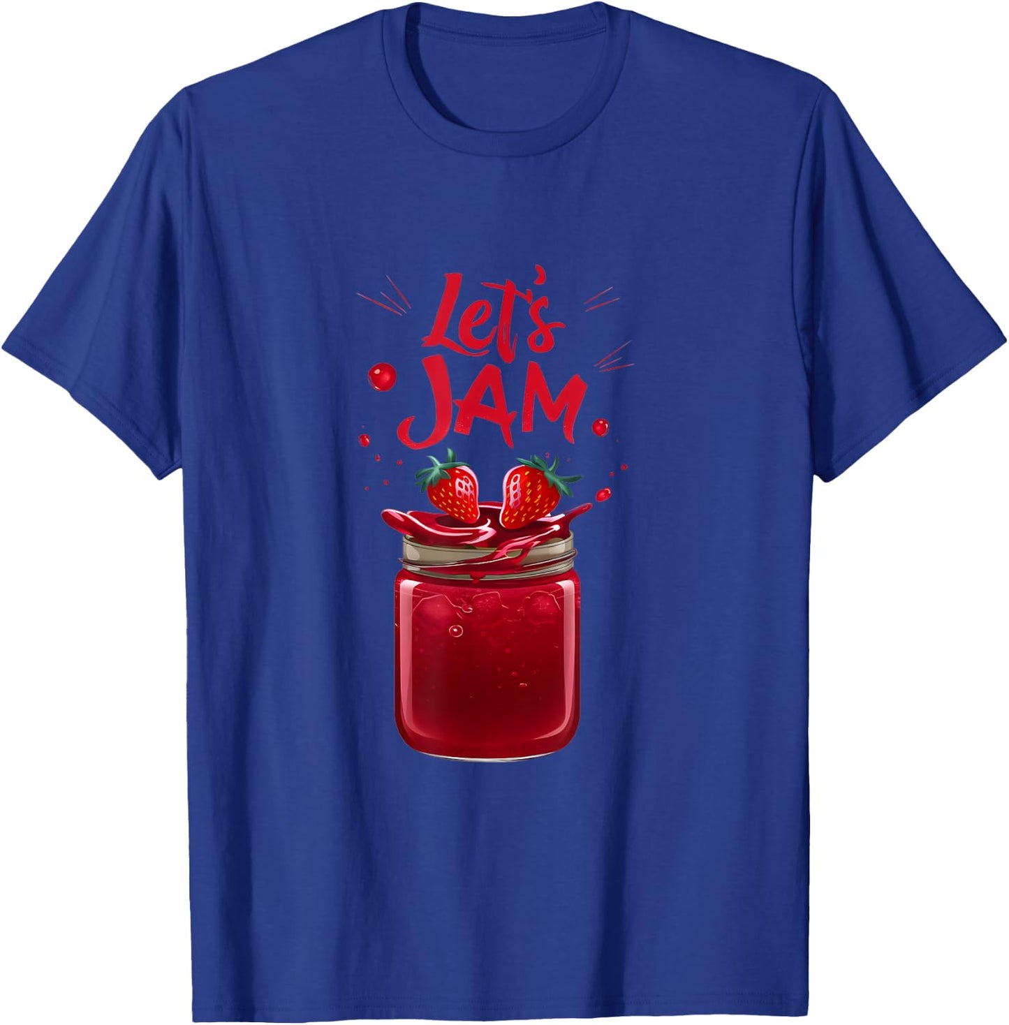 Let's Jam - Funny Pun Marmalade Band Jamming Lover T-Shirt - T-Shirt | Royal