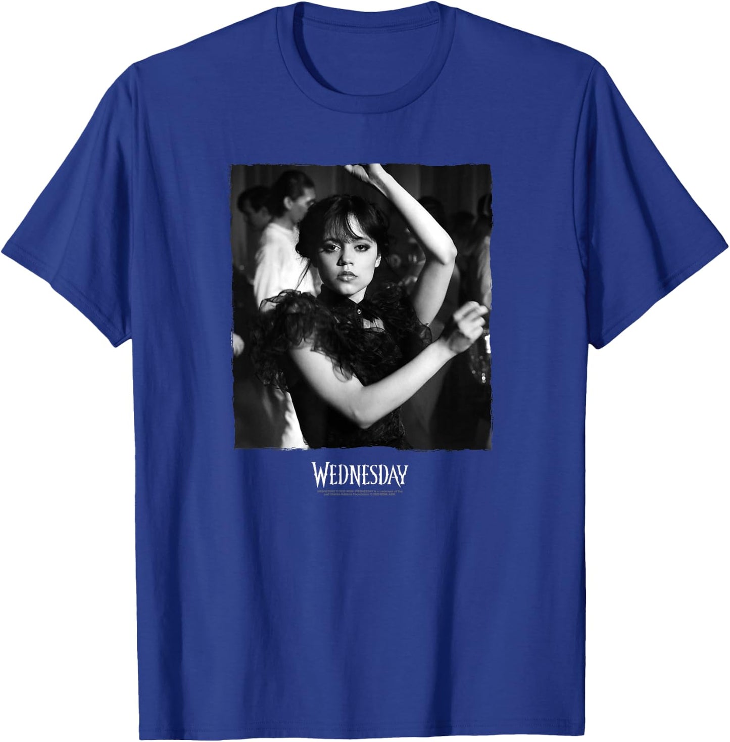 Wednesday Dark Dancing Queen Wednesday Photoreal & Logo V2 , black T-Shirt - T-Shirt | Royal