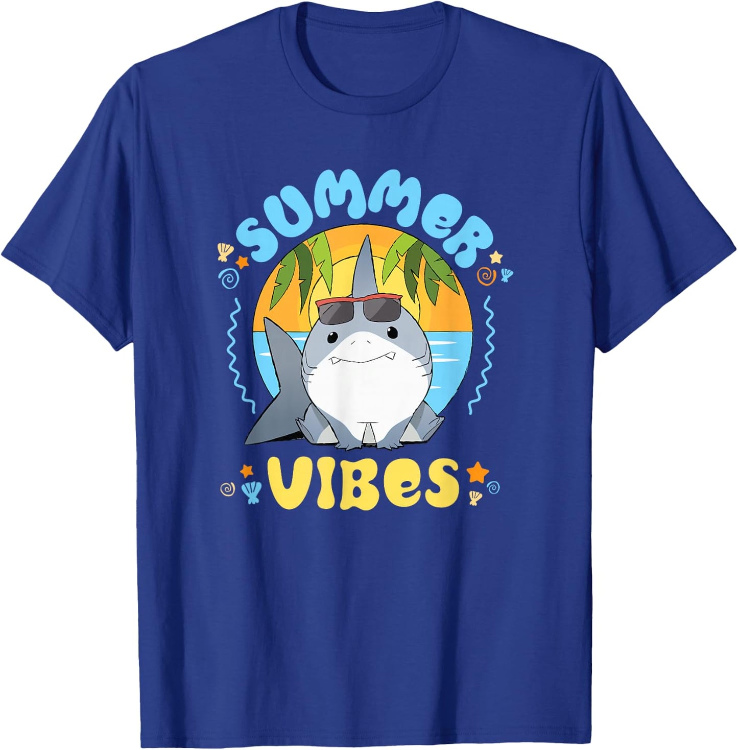 Marvel Jeff the Land Shark Summer Vibes Beach Vacation T-Shirt - T-Shirt | Royal