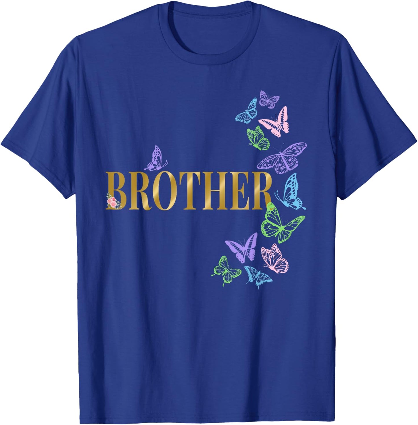 Brother of The Birthday Girl Butterfly Party Matching Family T-Shirt - T-Shirt | Royal