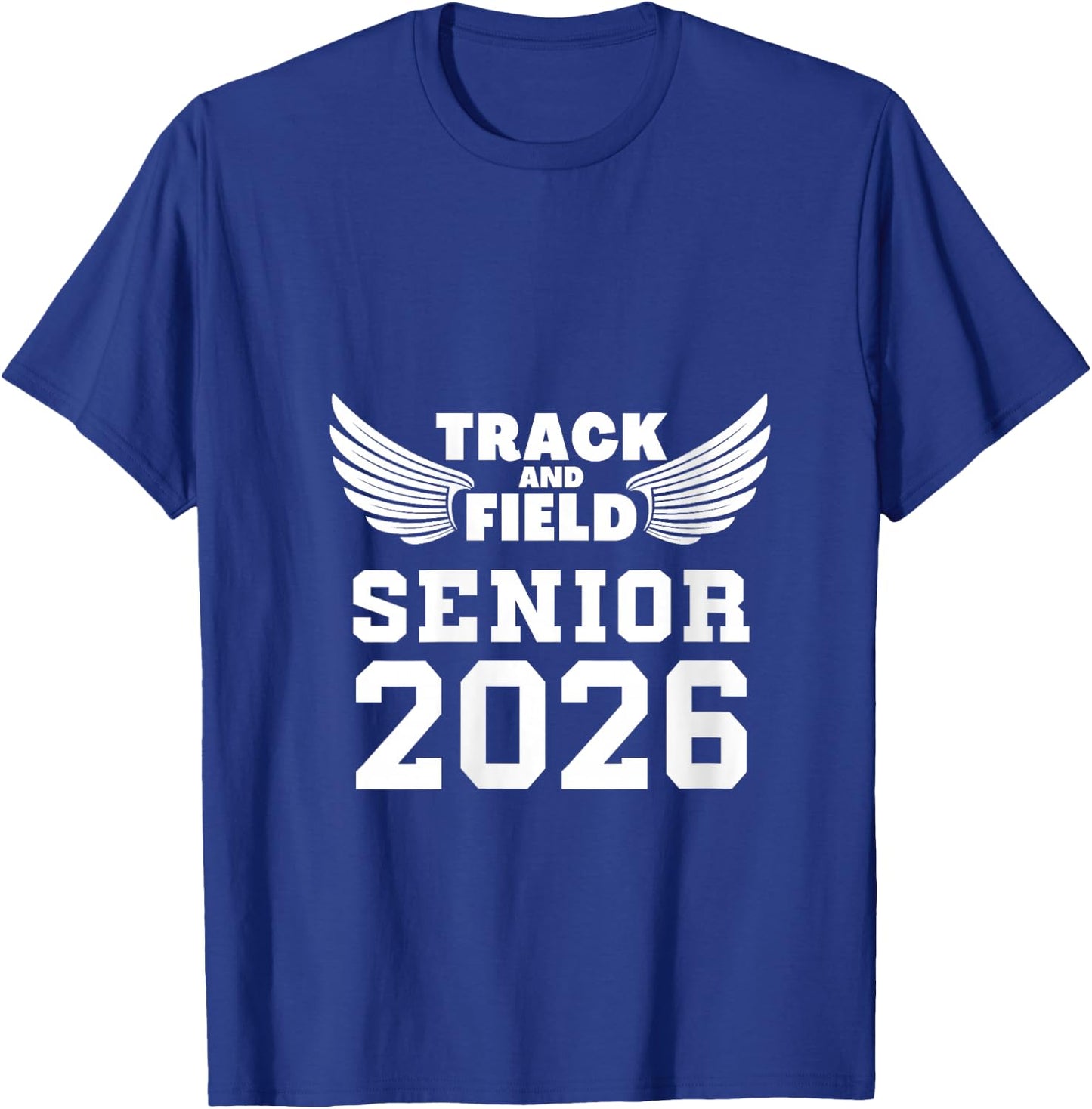 Class Of 2026 Track And Field Senior Graduation Graduate V-Neck T-Shirt - T-Shirt | Royal