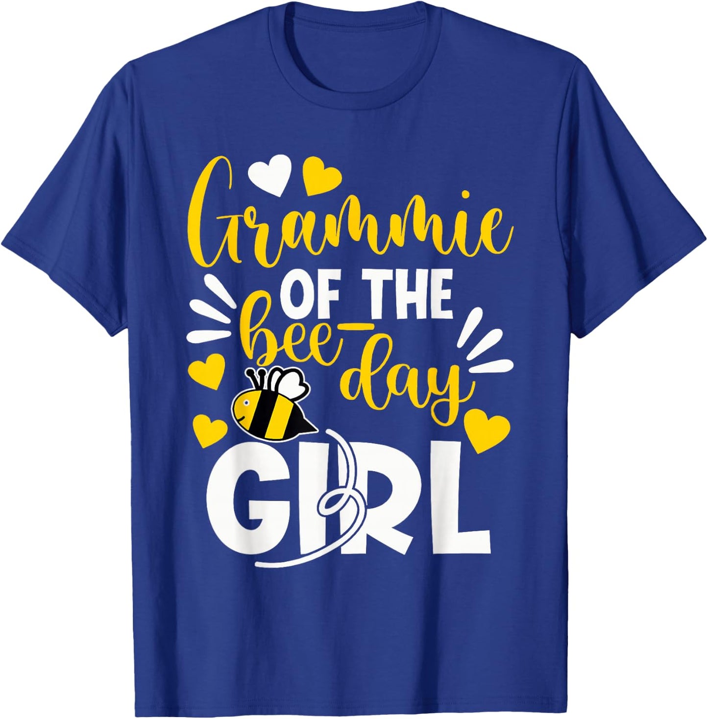 Grammie Of The Bee Day Girl Funny Bee Birthday Party T-Shirt - T-Shirt | Royal