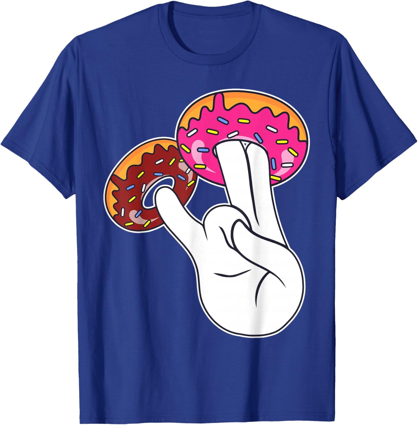 Funny Inappropriate and Embarrassing Dirty Adult Humour Donut T-Shirt - T-Shirt | Royal