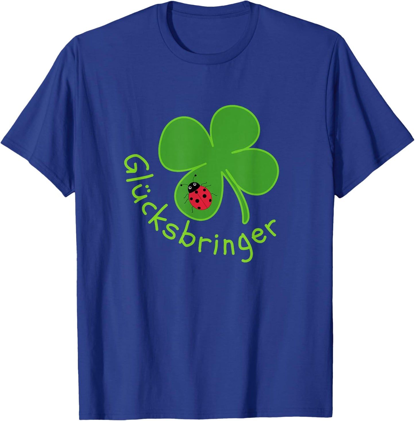 Lucky Charm Ladybird Clover Leaf for Friends Good Luck, black T-Shirt - T-Shirt | Royal