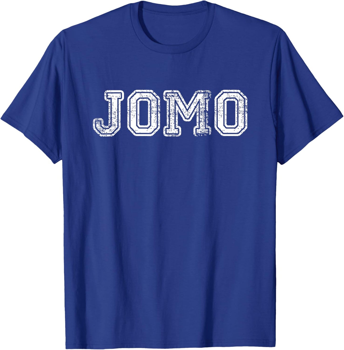 JOMO Vintage Retro College T-Shirt - T-Shirt | Royal