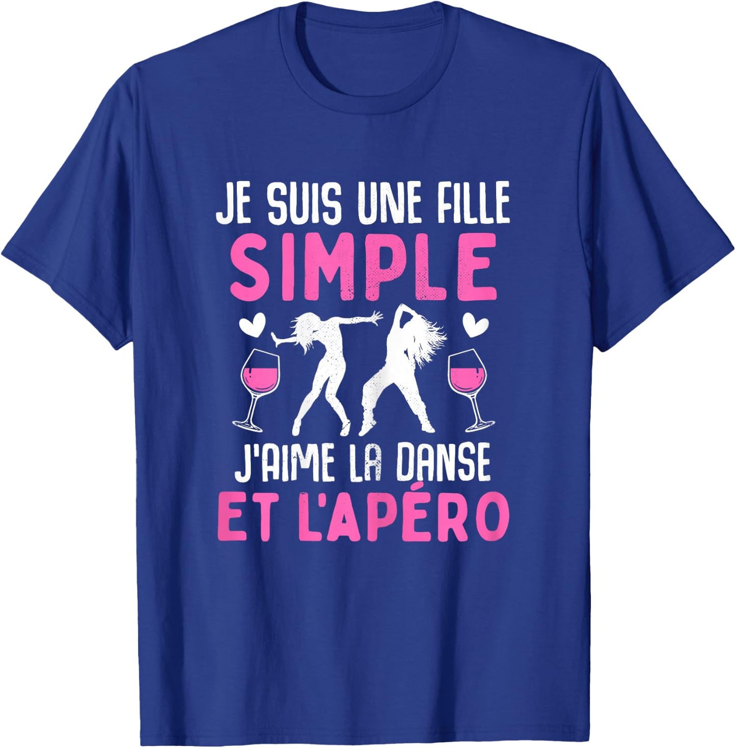 Simple Girl I Love Dance Aperitif Funny Dancer Dancer , Black T-Shirt - T-Shirt | Royal