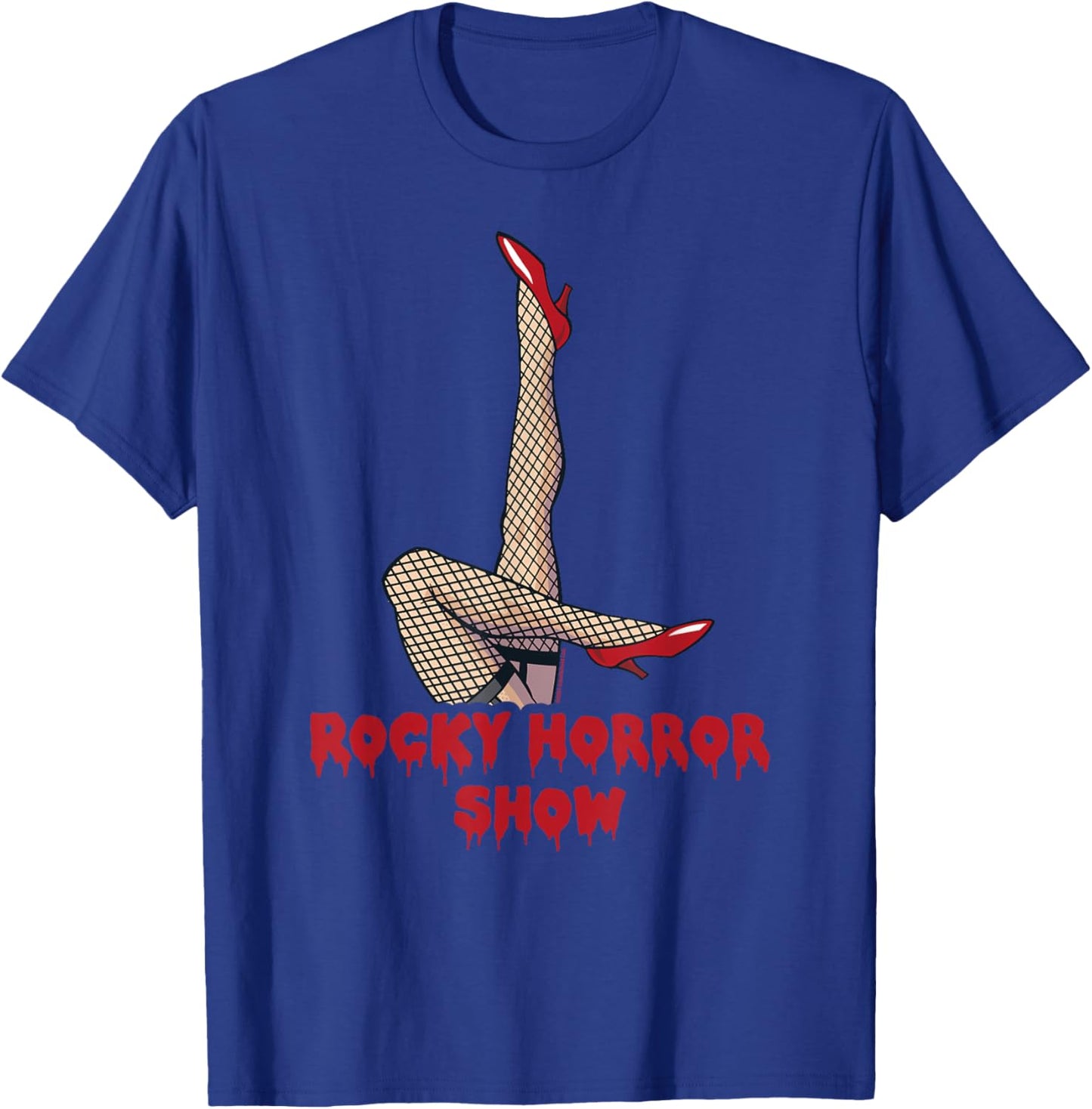 Rocky Horror Show Logo with Legs Up T-Shirt - T-Shirt | Royal