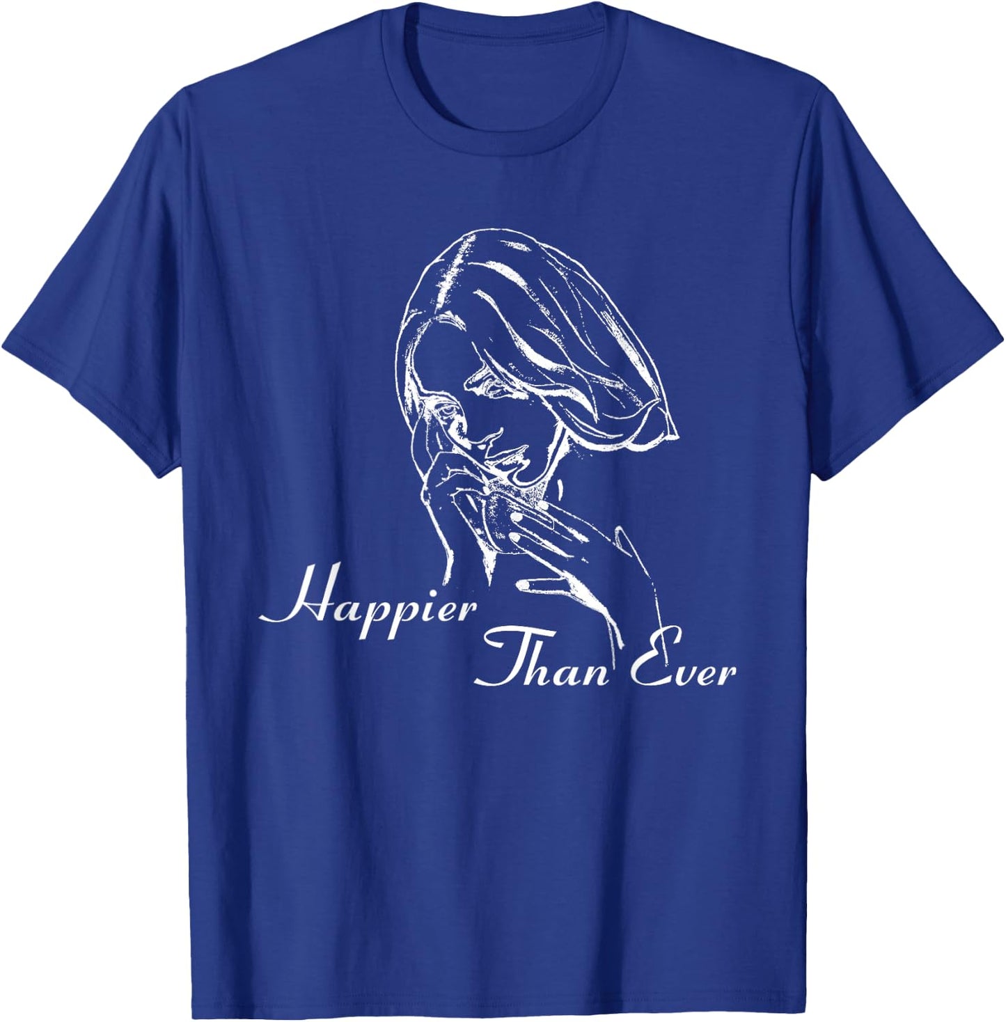 Official Billie Eilish Happier Than Ever Black , black T-Shirt - T-Shirt | Royal