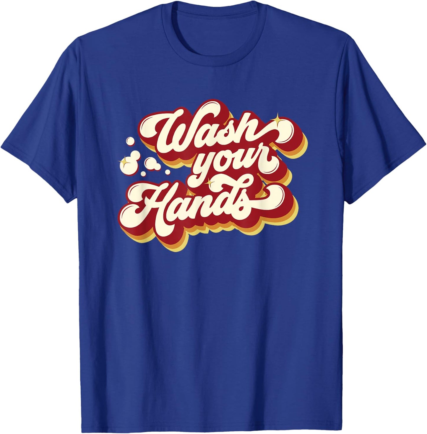 Nurse Wash Your Hands Flu Germs Funny Teacher Gift Women Kids T-Shirt - T-Shirt | Royal