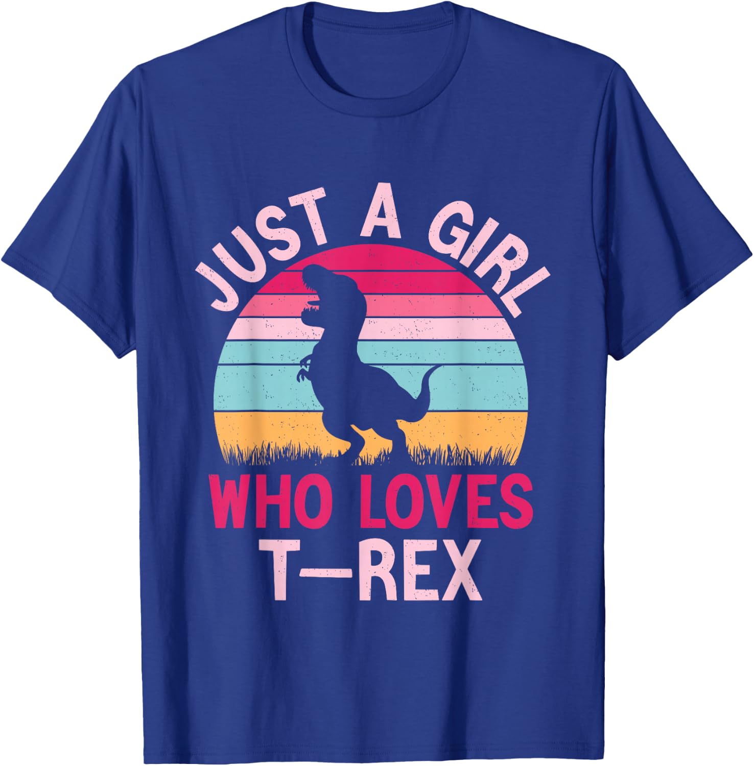 Women Dinosaur Shirt For Girls Just A Girl Who Loves T-Rex T-Shirt - T-Shirt | Royal