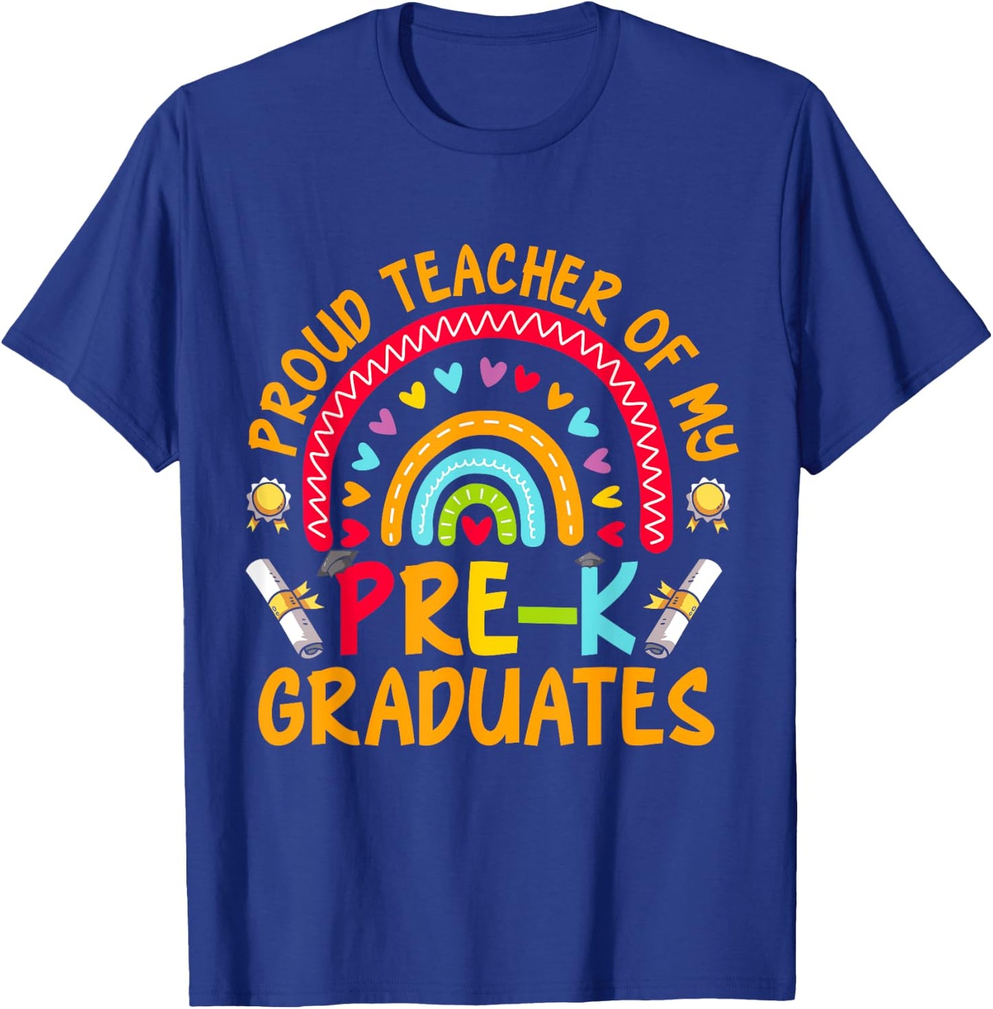Teacher Graduation Student Prek Teacher Pre-K T-Shirt - T-Shirt | Royal