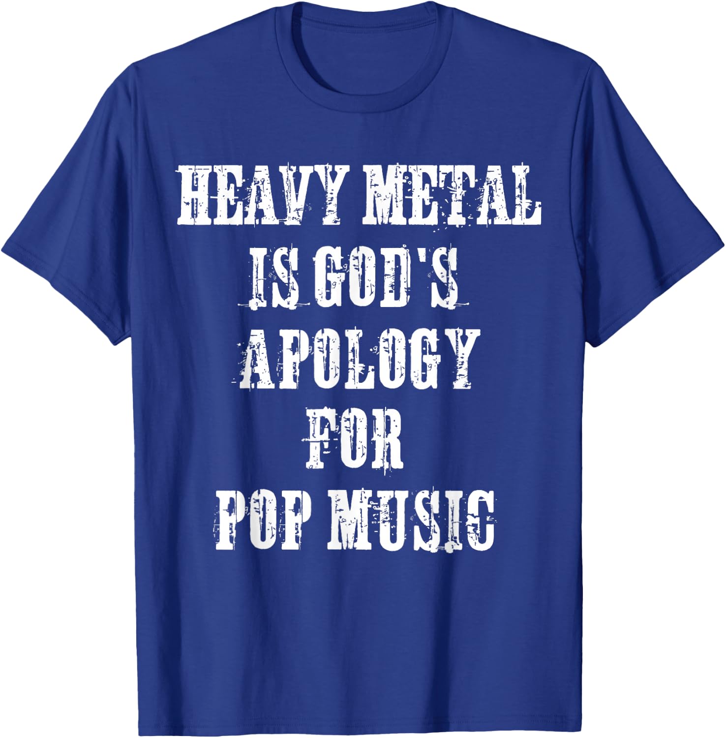 Heavy Metal Head Funny Rock Metal Fan Festival Gift T-Shirt - T-Shirt | Royal