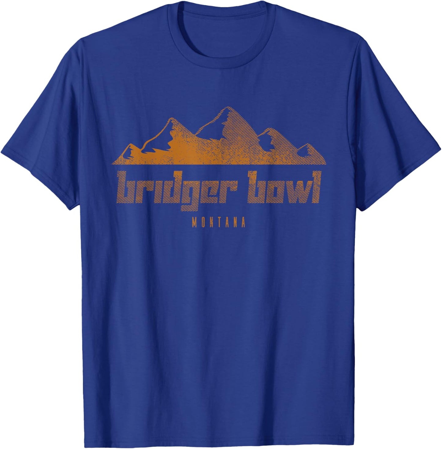 Bridger Bowl Mountains Montana Hiking Outdoors T-Shirt - T-Shirt | Royal
