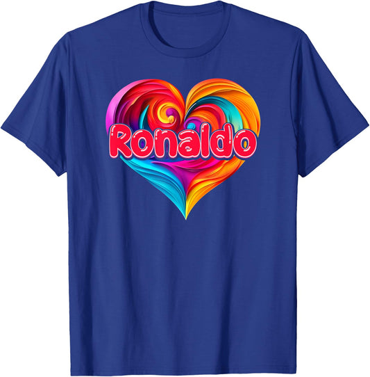 mit Aufschrift "I Heart Love Ronaldo" T-Shirt - T-Shirt | Royal
