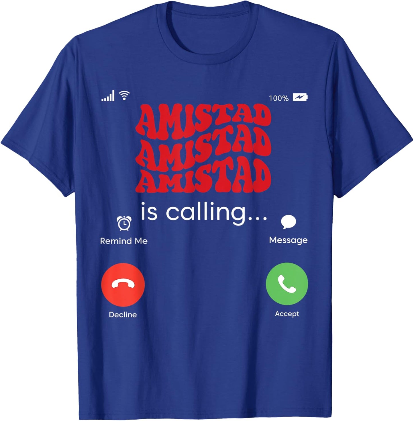 Amistad House Of Friendship RCA Friendly School Spirit T-Shirt - T-Shirt | Royal