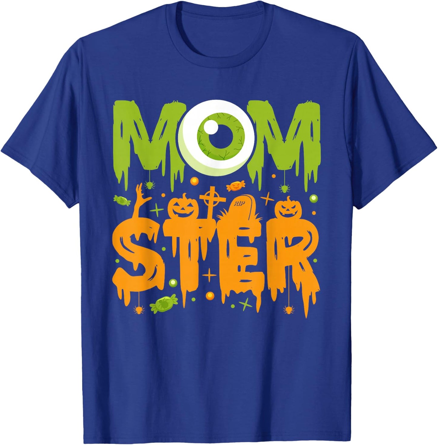 Halloween Costume Momster spooky Halloween T-Shirt - T-Shirt | Royal