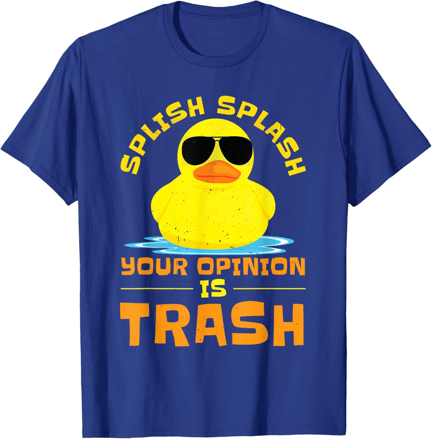 Rubber Duckie Sunglass Duckling Funny Rubber Ducky T-Shirt - T-Shirt | Royal