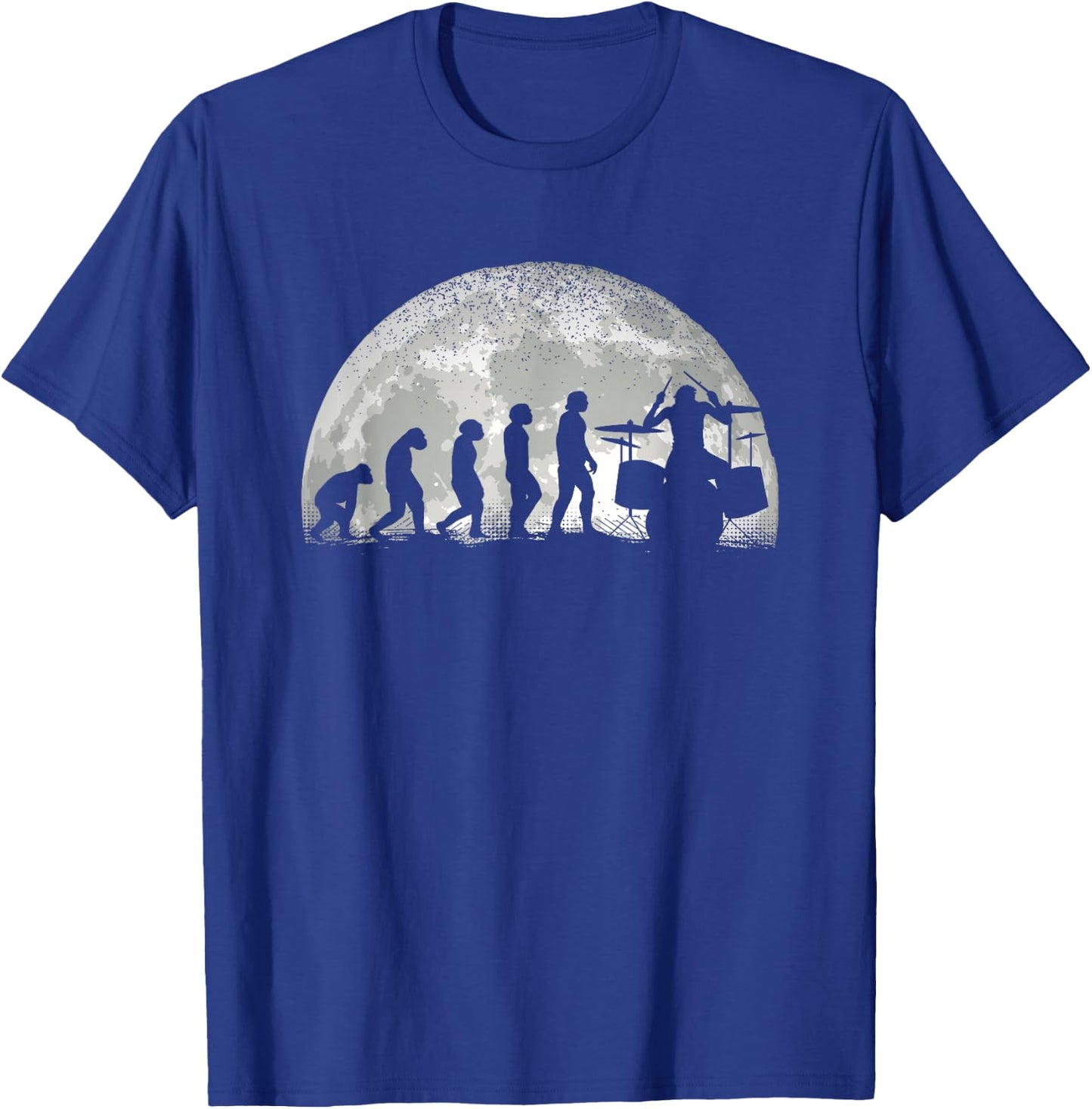Drums Drumming Evolution , black T-Shirt - T-Shirt | Royal
