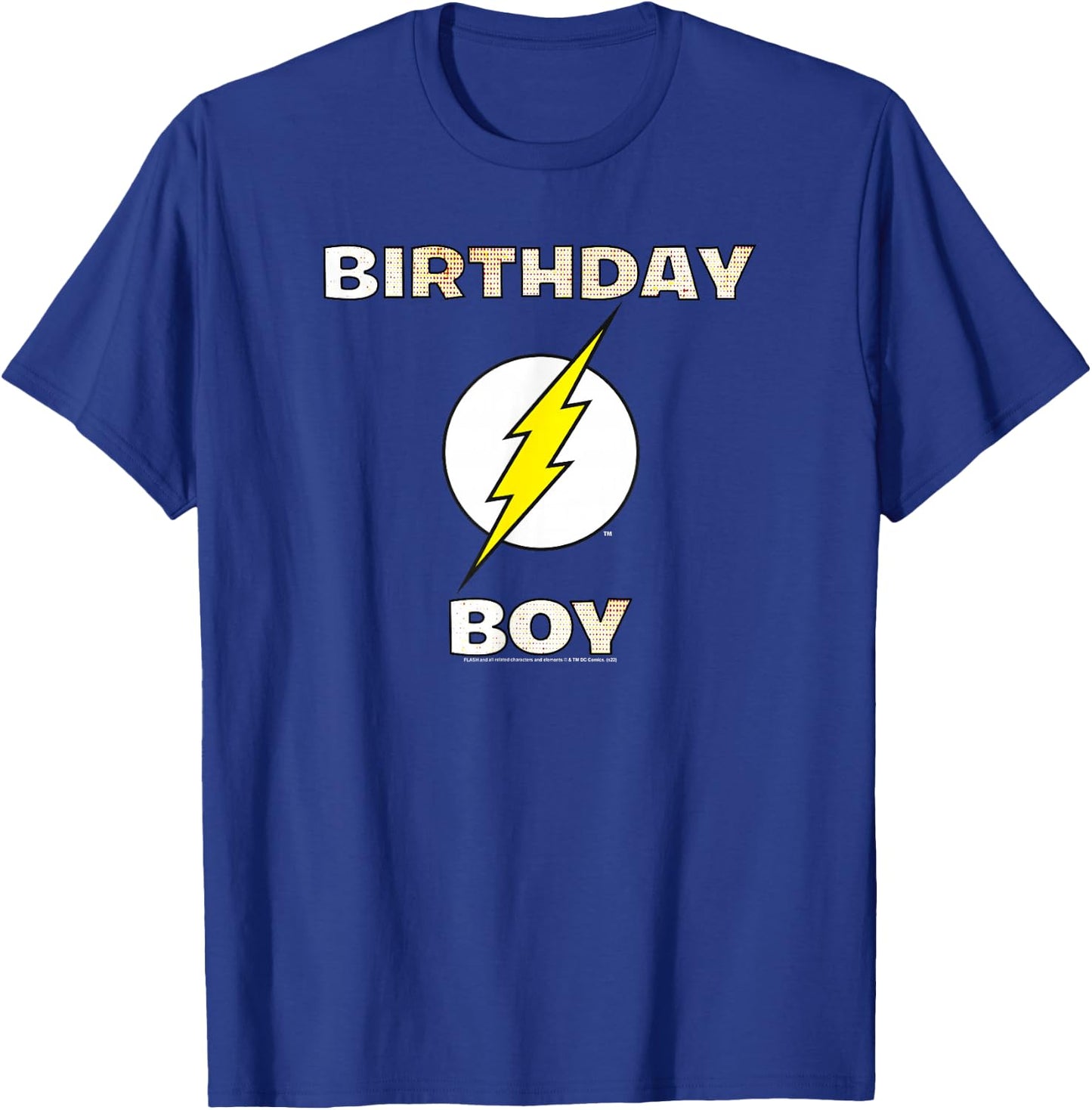 DC Comics Justice League The Flash Birthday Boy T-Shirt - T-Shirt | Royal