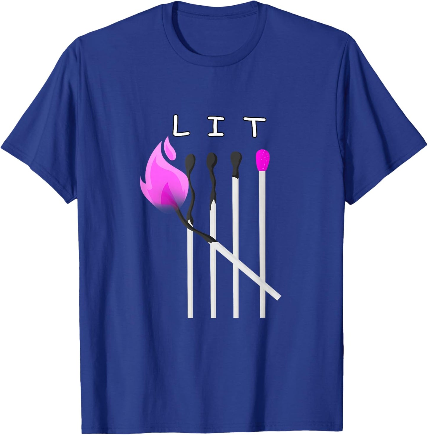 Pink You Know It's LIT Pink Graphic T-Shirt - T-Shirt | Royal