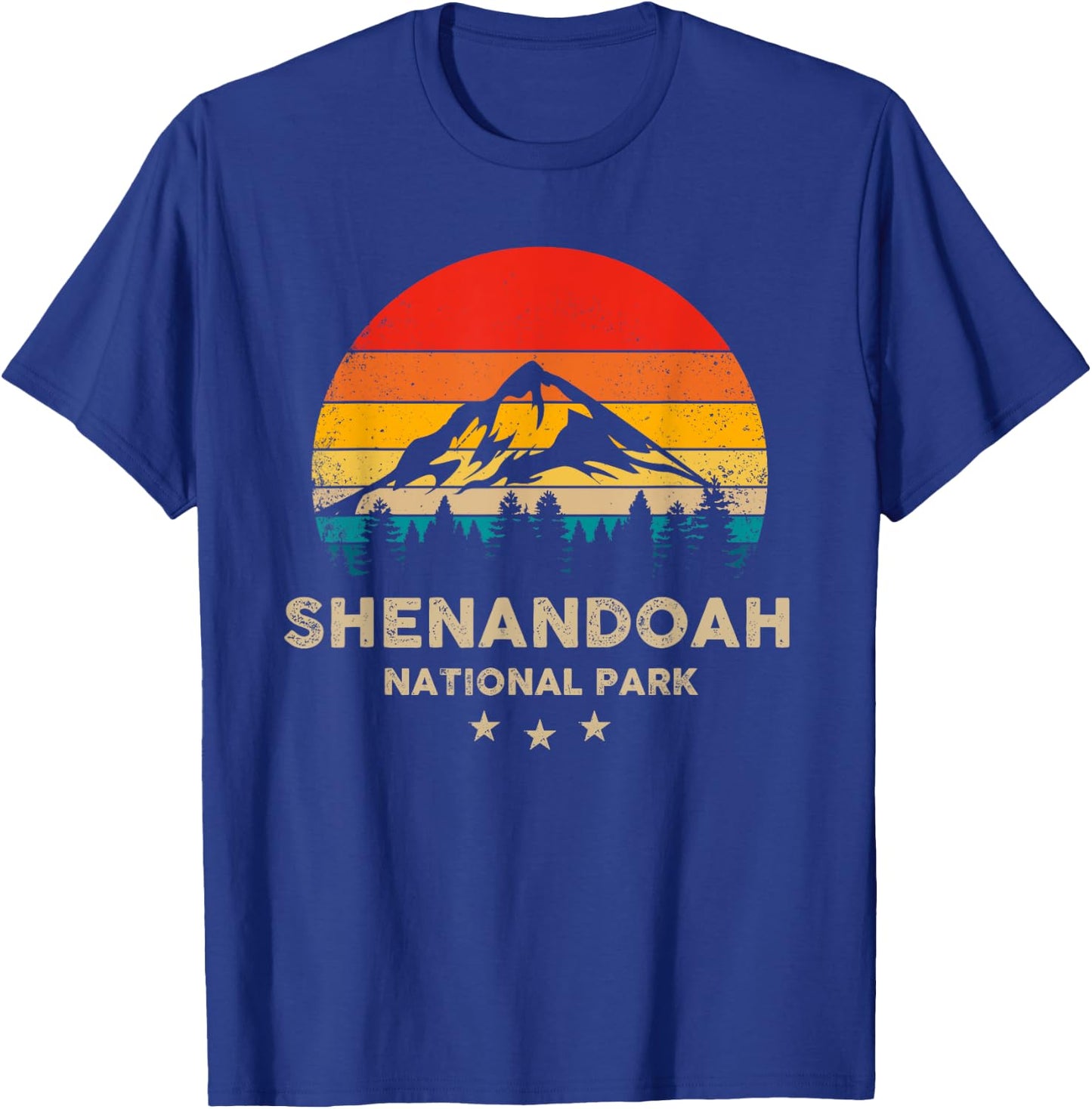 Vintage Shenandoah - National Park Retro Souvenir T-Shirt - T-Shirt | Royal