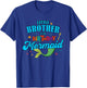 Little Brother of the Birthday Mermaid Family Matching T-Shirt - T-Shirt | Royal