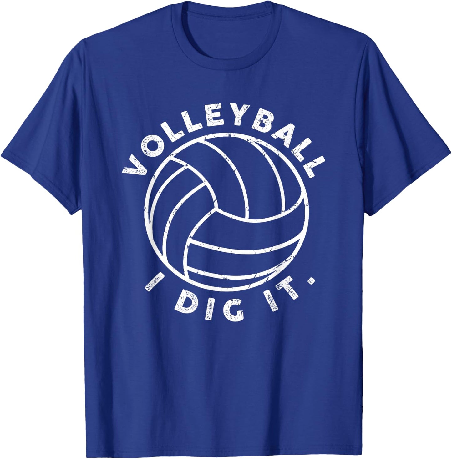 Volleyball I Dig It Funny T-Shirt - T-Shirt | Royal