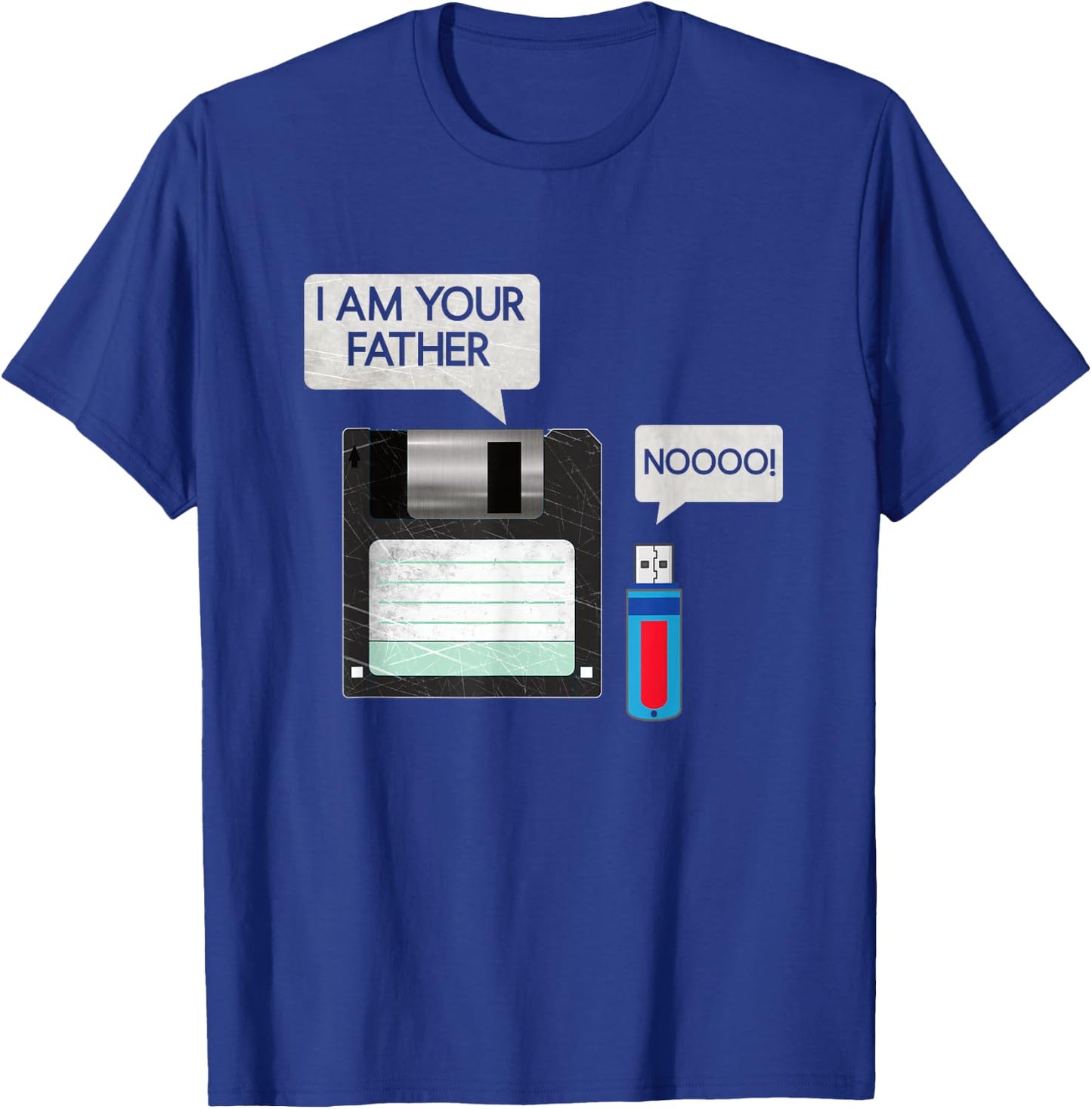 Floppy Disk I Am Your Father USB Stick No Geek Computer Nerd T-Shirt - T-Shirt | Royal