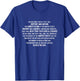 Military Oath Defend The Constitution Veteran Military Oath T-Shirt - T-Shirt | Royal