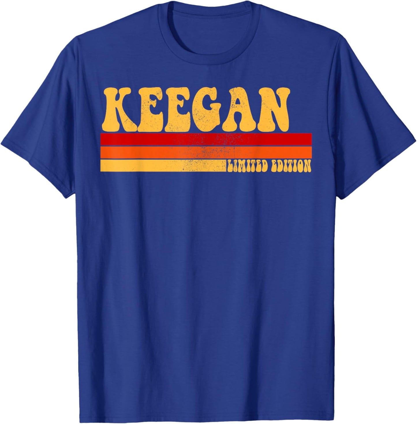 KEEGAN Name Personalized Idea Men Retro Vintage KEEGAN T-Shirt - T-Shirt | Royal