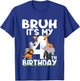 Kids Bruh It's My 4th Birthday Animals Jungle Safari 4 Year Old T-Shirt - T-Shirt | Royal