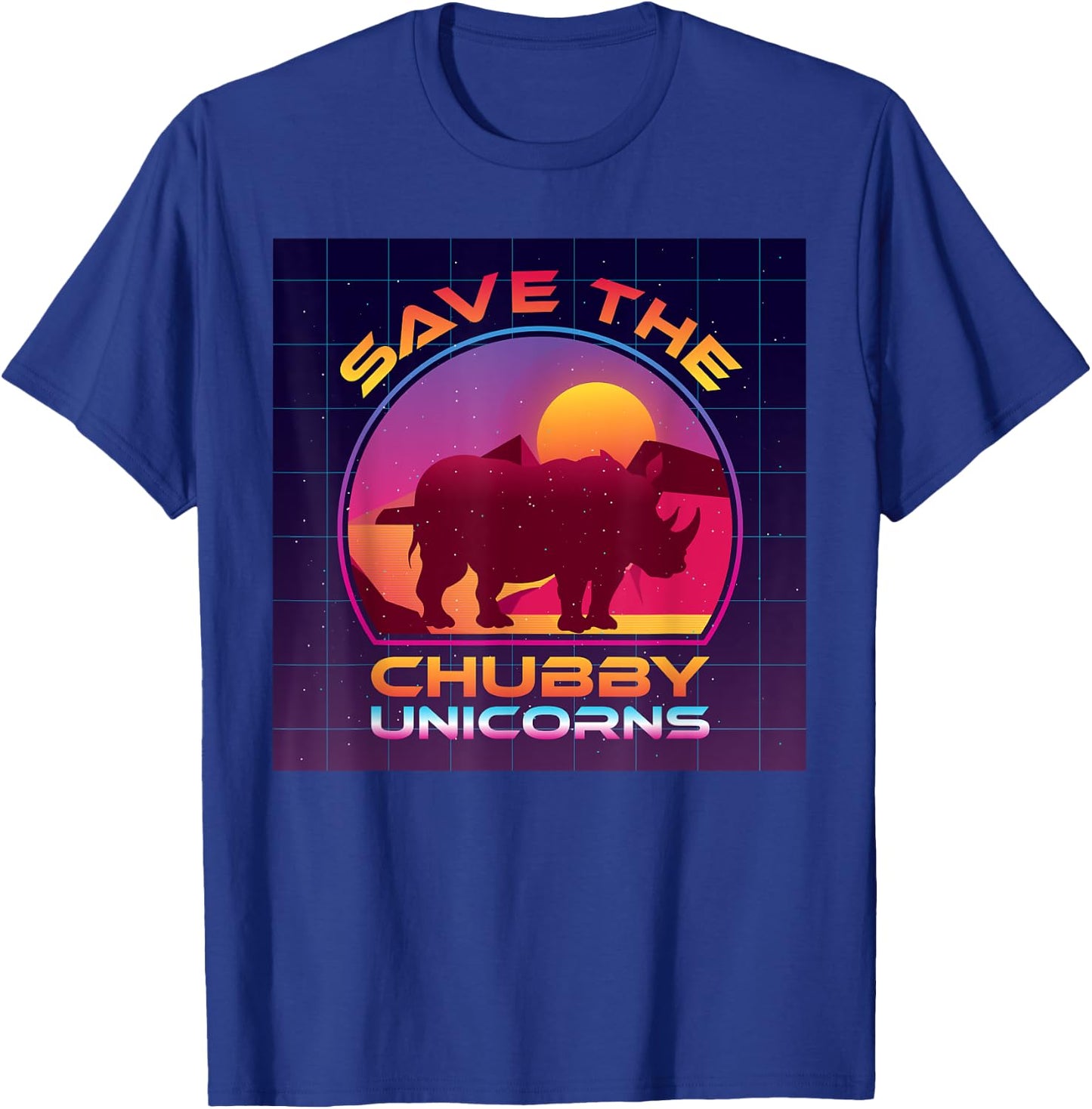 Save The Chubby Unicorns T-Shirt - T-Shirt | Royal