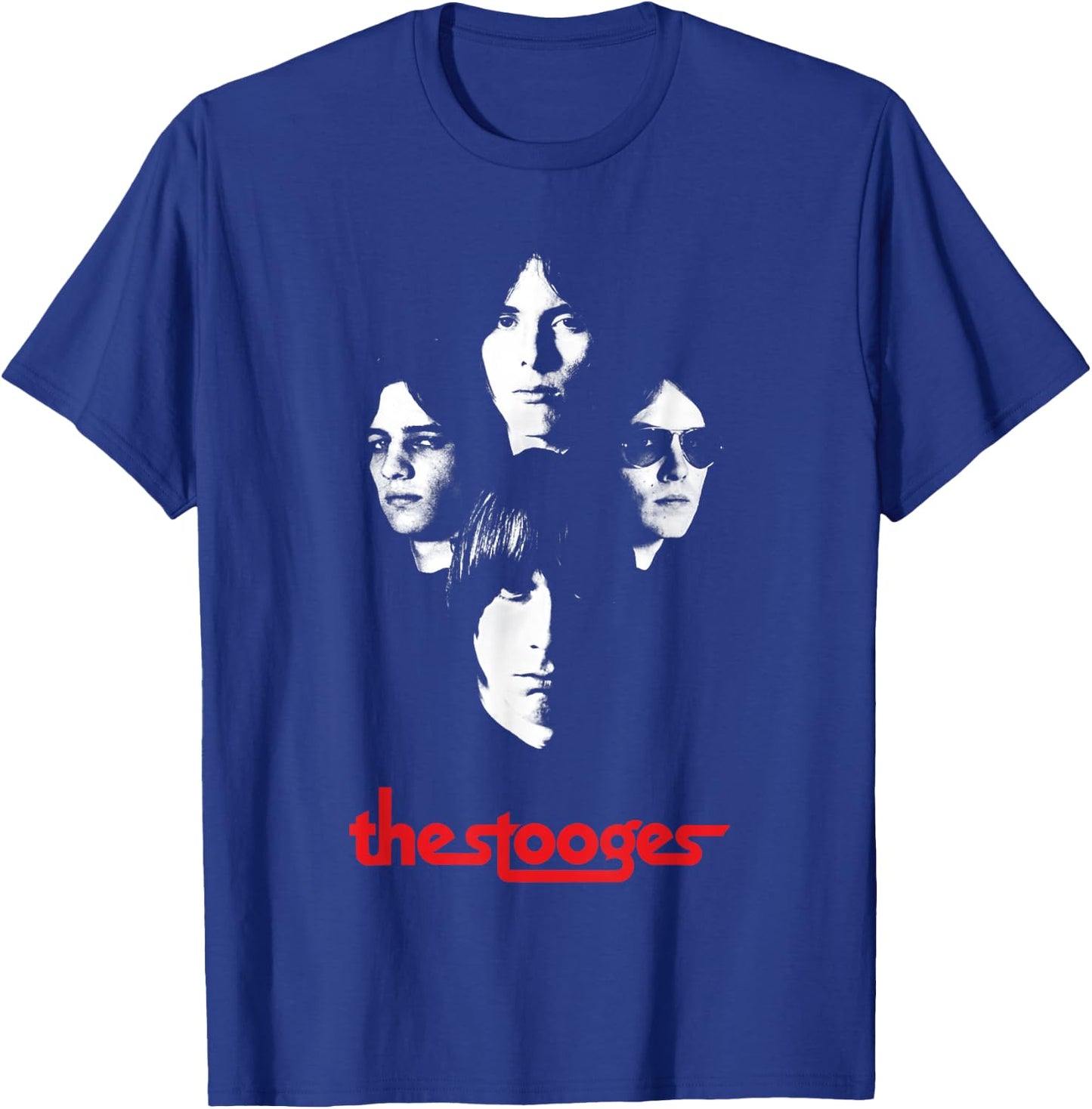 Iggy and The Stooges 4 Faces Officially Licensed T-Shirt - T-Shirt | Royal