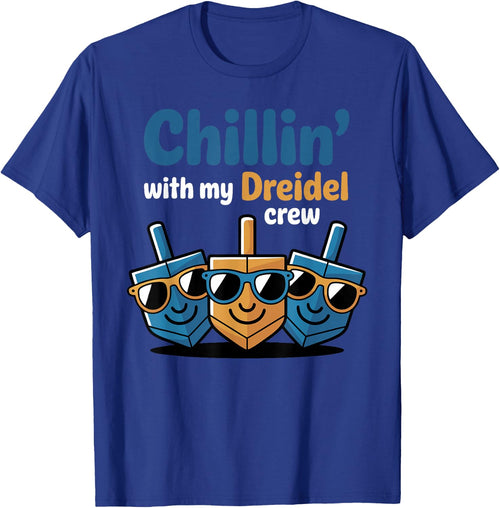 Chillin' with My Dreidel Crew Humour Hanukkah