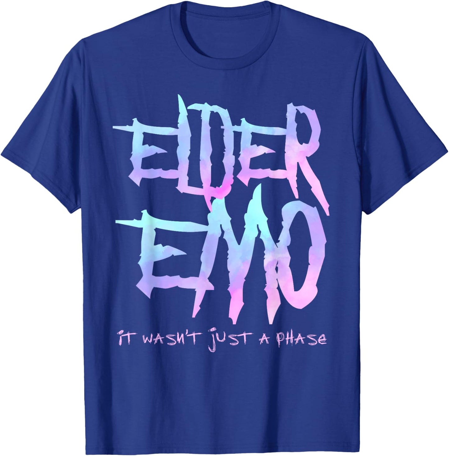 Elder Emo. it Wasn't just a Phase - Funny Emo Goth T-Shirt - T-Shirt | Royal