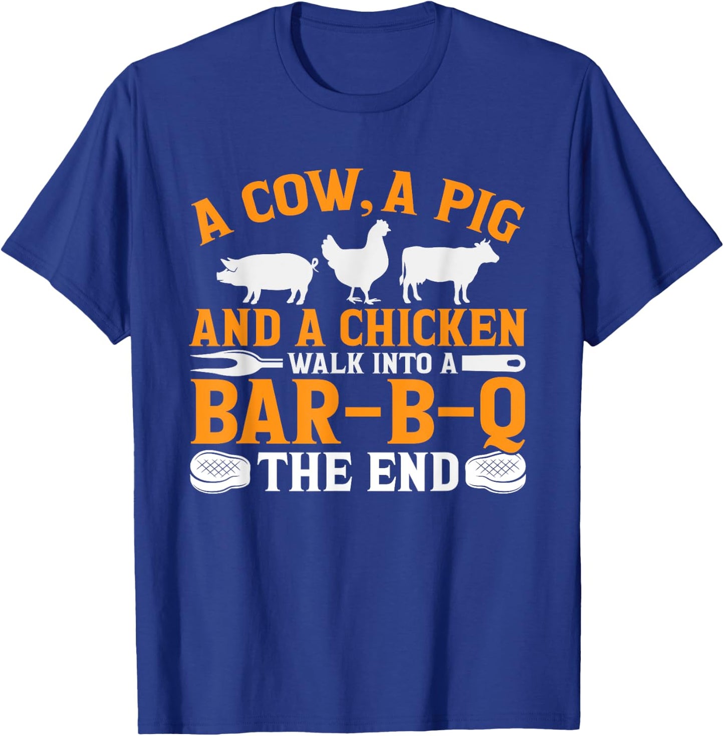 Barbecue BBQ Joke Gift Grill Lover and BBQ Master Chef T-Shirt - T-Shirt | Royal