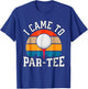 Let's Par Partee Funny Golfing Retro Vintage Golfer T-Shirt - T-Shirt | Royal