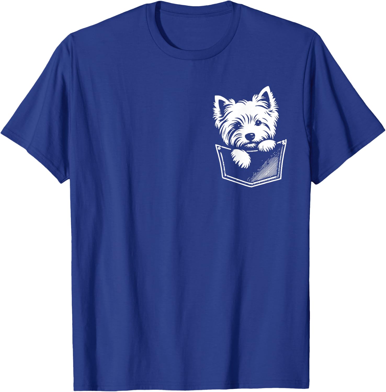 West Highland White Terrier Hund späht Westie Design T-Shirt - T-Shirt | Royal