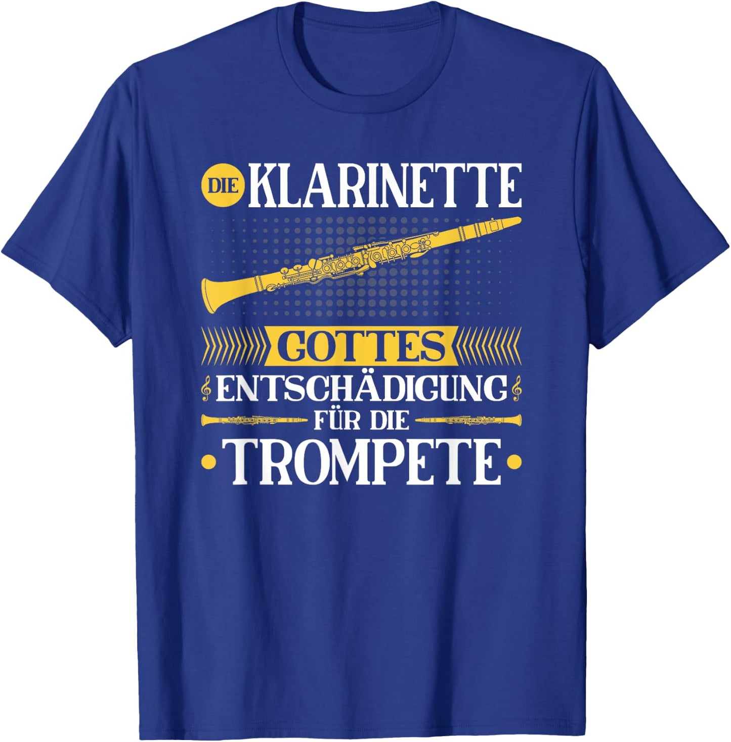 Klarinette Entschädigung, Blasmusik Festival Klarinettist T-Shirt - T-Shirt | Royal