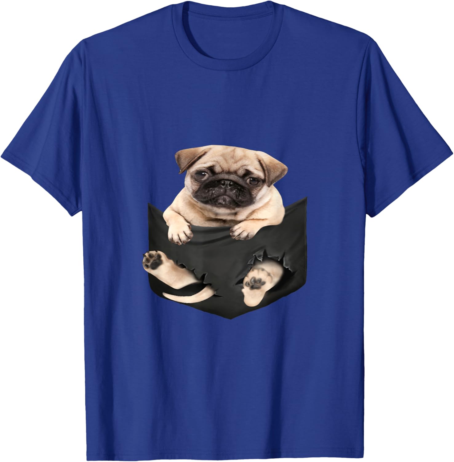 Dog Lover Gifts Pug in Bag T-Shirt - T-Shirt | Royal