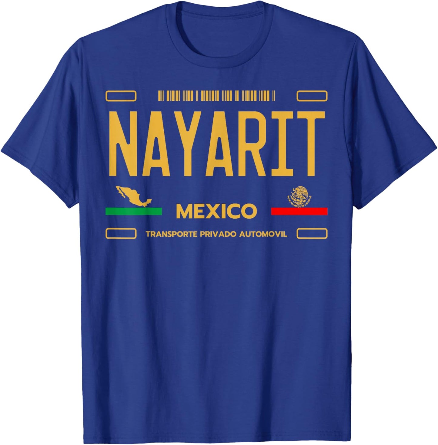 Nayarit License Plate Aesthetic, Nayarit T-Shirt - T-Shirt | Royal