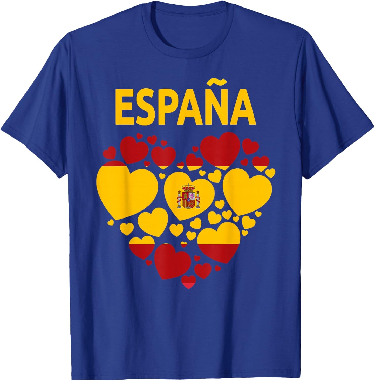 Spanische Flagge Herz Idee für Damen & Kinder Spanien Flagge Outfit T-Shirt - T-Shirt | Royal
