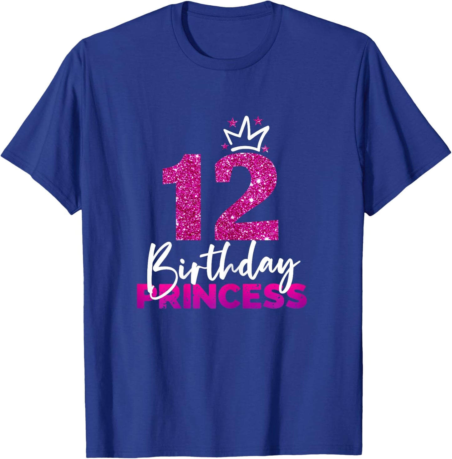 12th Birthday Princess Gift 12th Birthday , black T-Shirt - T-Shirt | Royal
