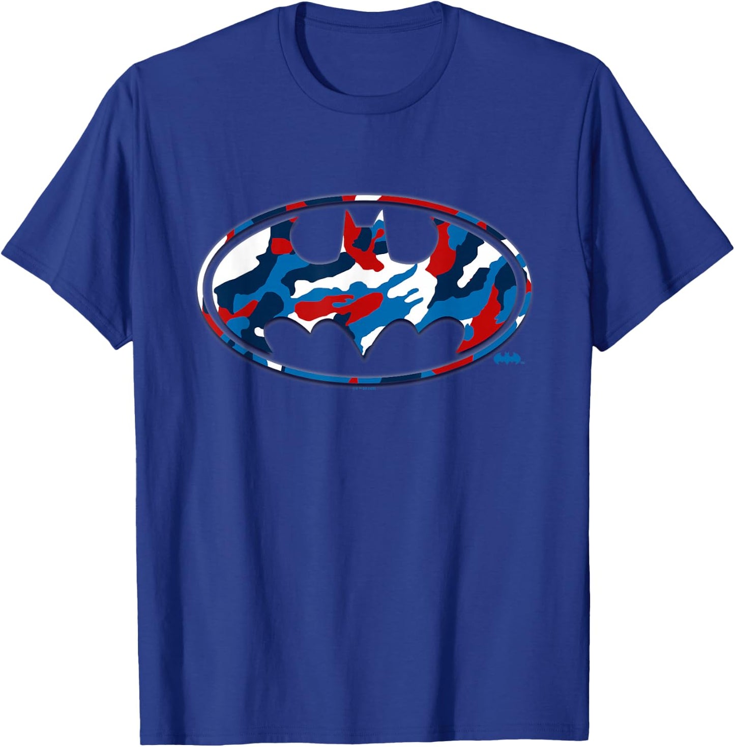 Batman 4th of July Camo Logo T-Shirt - T-Shirt | Royal