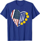 Softball American Flag 4th of July T-Shirt - T-Shirt | Royal